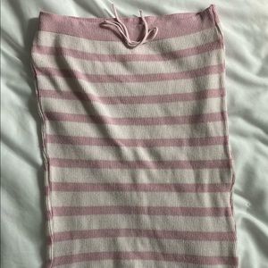 Pink striped top